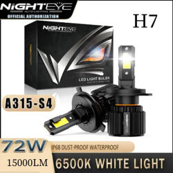 Nighteye Lămpi auto LED H7 Alb Rece 72W 2buc A315-S4-H7 (A315-S4-H7)