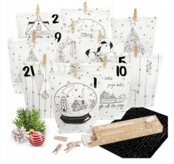  Amari Adventi naptár Fabric Calendar Black & White (4260715721171)