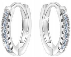 Mennica Bydgoska Fülbevaló 925 Ezüst Kislány Karika Ródiumozott Divatos (S1/9)