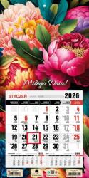 Pan Kalendarzyk Naptár 2026 Egyrészes Mini Virágok (KTJ-2V.37)