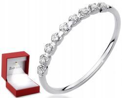 ZŁOCISTO Gyémántokkal díszített karikagyűrű (biżuteria na urodziny imieniny rocznicę)