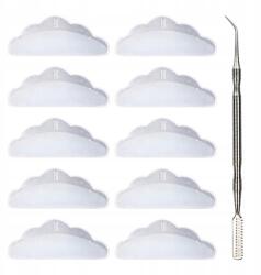  Szempilla fésű 10 db-os szempilla alátét szempilla ecset eszköz