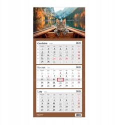 Helma Naptár 2026 Háromrészes Lux Macska A Csónakban Helma (N523-26-02)