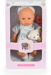  JÁTÉKBABA 30cm újszülött macival MENTA (111795)
