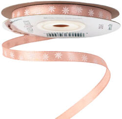 Valex Decor Hópelyhes szatén szalag 6mm x 20m - Púder bézs (CK06-51)