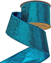 Valex Decor Kék bársony szalag drótos szegéllyel 63mm x 5m (DV063-68)