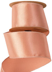 Valex Decor Fényes szatén szalag drótos szegéllyel 63mm x 5m - Rose gold (SR6305-20)