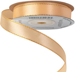 Valex Decor Szatén szalag arany szegéllyel 16mm x 20m - Krém (SG16-14)