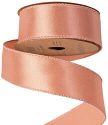 Valex Decor Fényes szatén szalag drótos szegéllyel 38mm x 5m - Rose gold (SR3805-20)