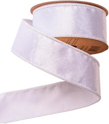 Valex Decor Fehér bársony szalag drótos szegéllyel 38mm x 5m (DV038-01)