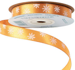 Valex Decor Hópelyhes karácsonyi szatén szalag 12mm x 20m - Bronz (HS12-17)