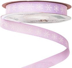 Valex Decor Hópelyhes ripsz szalag 12mm x 20m - Halványlila (GK12-12)