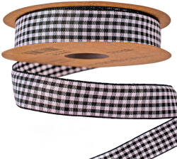 Valex Decor Kockás szalag 20mm x 10m - Fehér/Fekete (KRF4-20)