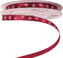 Valex Decor Hópelyhes szatén szalag 6mm x 20m - Bordó (CK06-57)