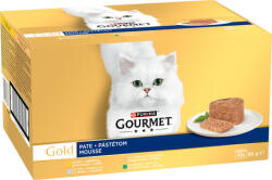 Gourmet Gold Mousse - Pástétom macskáknak - Multipack (1 karton = 48 x 85 g = 48 db konzerv) 4.08kg