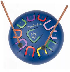 Moulin Roty - Pamacs és Pamut - Játékhangszer - Nyelves dob, handpan - nagy (24 cm)