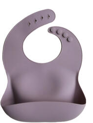 Mushie Hajlékony szilikon előke - világos mályva - ministudio