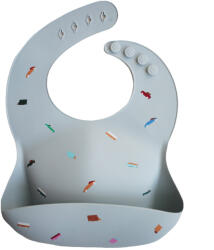 Mushie Hajlékony szilikon előke - kicsi kocsi - ministudio