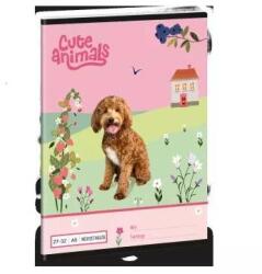 Ars Una : Cute Animals kutya mintás négyzethálós füzet - A/5-ös