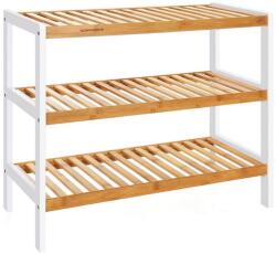 SONGMICS Bambusz cipőtároló állvány 3-szintes (LBS03H)