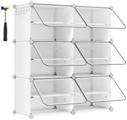 SONGMICS Cipőtároló doboz 6 rekeszes 82x32x92 cm (LPC033W01)