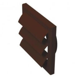 VENTS Gravitációs Zsalu Csőcsatlakozó 154x154 D=100 Barna (mv_100_vj_abs_brown)