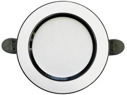 NEDES beépíthető mini led panel kerek 7, 5W természetes fehér fekete szegéllyel - külső táppal (LDL321WB)