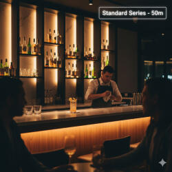  Led szalag 2835 SMD 120led/m 8W/m 12V 3000K 8mm- 50 m (16-1179-01)