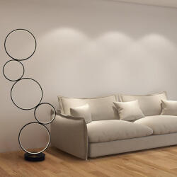 NEDES Fekete állólámpa 85W Smart 5400lm 3000K-6500K (JF2309-B)