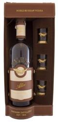 Beluga Allure Vodka 40% 0.7 l bőr díszdobozban 3 db pohárral