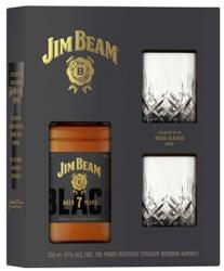 Jim Beam Black whisky 43% 0.7 l + 2 pohár díszdobozban