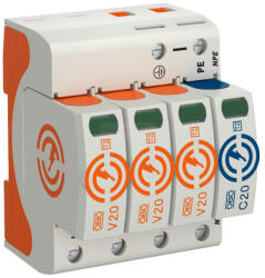 OBO Túlfeszültség levezető 3P+N T2 C 40 kA váltó áramú (OBO5095253)