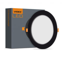 Videx 12 W-os süllyesztett natúr fehér fekete színű kör alakú LED-es mennyezetlámpa (LEDMASTER-5966)