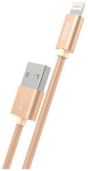 hoco. Cablu de date USB 2.0 la Lightning pentru Apple iPhone Hoco Knitted X2 H100166 iPhone cabluri de date Lungime 2 Metri Culoare Aur (H100166)