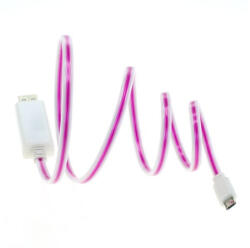 OTB Cablu de date USB 2.0 la Micro-USB cu lumina de functionare animata ON3864 Alte cabluri de date Culoare Roz deschis (ON3864)