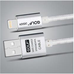GOLF Cablu de date pentru iPhone 6 Plus 5 5S iPad 4 Air 2 AL617 iPhone cabluri de date Lungime 1 Metru Culoare Argint (AL617)