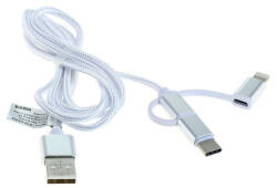 OTB Cablu de date 3in1 - iPhone / Micro-USB / USB-C - 1M ON6019 Alte cabluri de date (ON6019)