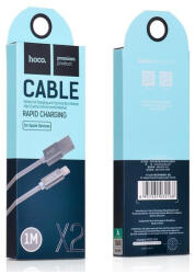 hoco. Cablu de date USB 2.0 la Lightning pentru Apple iPhone Hoco Knitted X2 H100168 iPhone cabluri de date Lungime 1 Metru Culoare Gri (H100168)