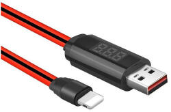 hoco. Cablu de date Lightning IPhone la USB cu timer LED-display Hoco H100173 iPhone cabluri de date Culoare Roșu (H100173)