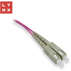 LYNX CS Cablu patch duplex LYNX MM, OM4, SC/SC, 50/125m, 2m (LX-DPX-SC/SC-OM4-2)