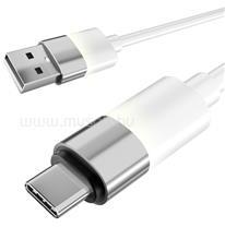 AVAX CB312 GLOWY 1m 18W USB-A - USB-C gyorstöltő kábel (fehér) (AVAX_CB312) (AVAX_CB312)
