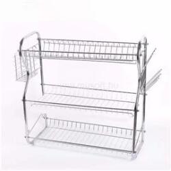 TOO KT-583 Háromszintes MAXI fém konyhai edényszárító 24, 5x44x56cm (KT-583) (KT-583)