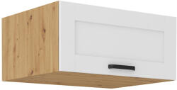 TEMPO KONDELA Felső szekrény, fehér/artisan tölgy, LULA 80 NAGU-36 1F (362826)