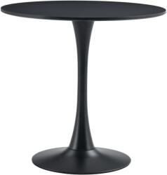 TEMPO KONDELA Étkezőasztal, fekete, átmérő 80 cm, REVENTON NEW (407143)