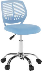 TEMPO KONDELA Forgószék, kék/króm, SELVA (255127)