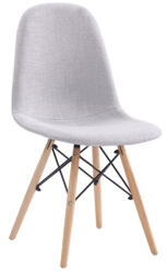 TEMPO KONDELA Étkezőszék, világos szürke, DARELA NEW (218465)