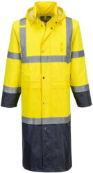 Portwest H446 Hi-Vis esőkabát (122 cm) sárga-tengerészkék (H446YNR5XL)