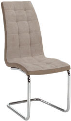 TEMPO KONDELA Étkezőszék, bézs/króm, SALOMA NEW (201217)