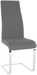 TEMPO KONDELA Étkezőszék, szövet sötétszürke/króm, AMINA (182176)