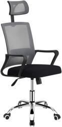 TEMPO KONDELA Irodai szék, világosszürke/fekete, DIKAN (354423)